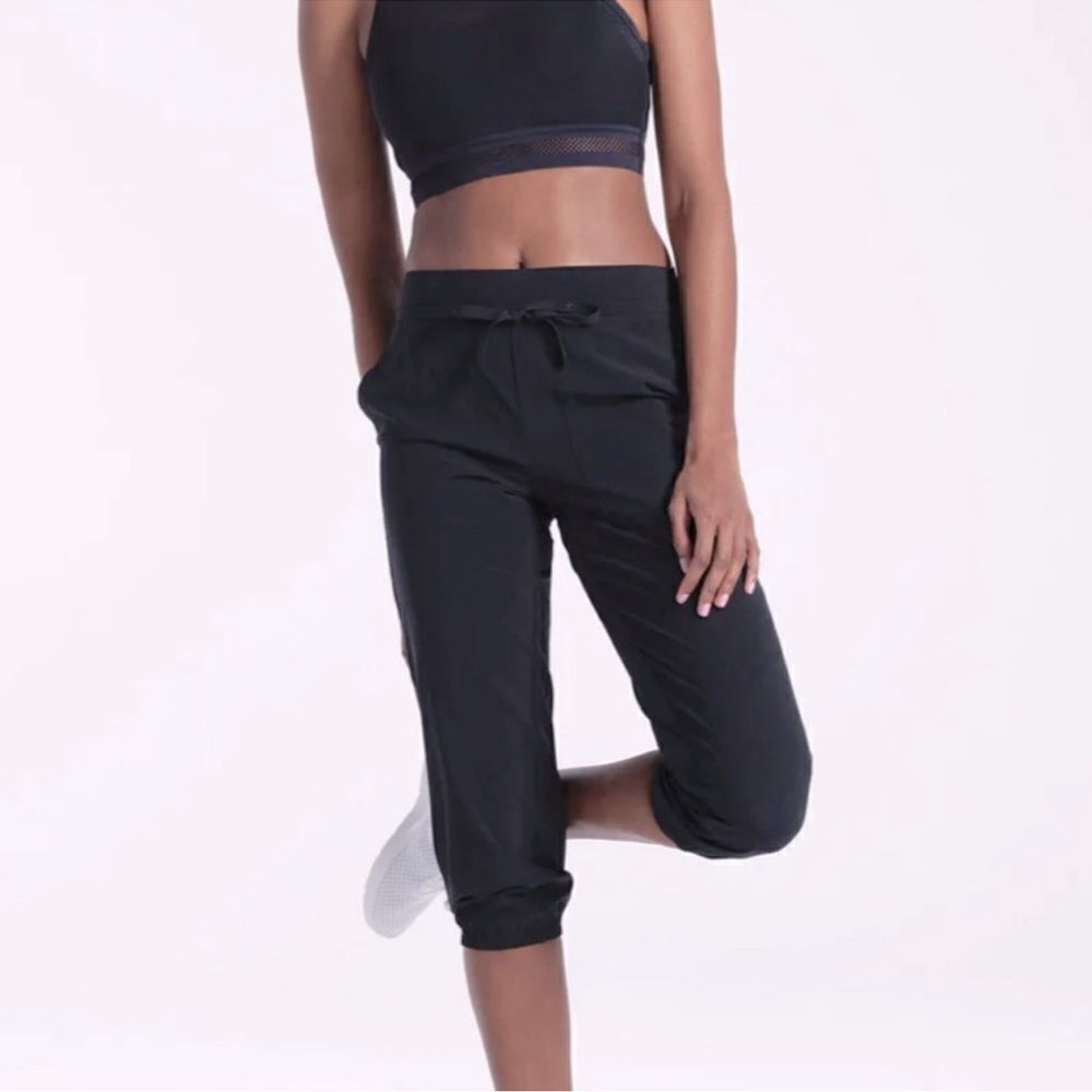 Lole Crop Pant Joggers‎ Black Size M C34